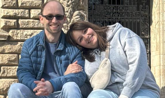 Viktoriia und Philipp Glückliches Paar - Viktoriia und Philipp